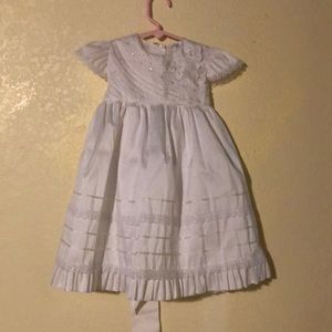 Baptismal Dress Gown + bonnet